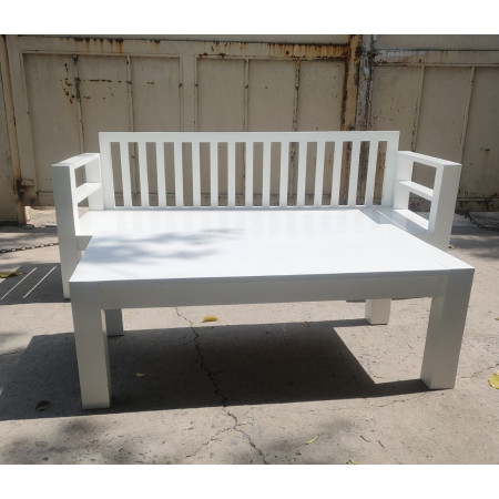 ChunKy White : Ghế Sofa Băng Gỗ Sồi Kèm Nệm